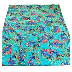 Vintace DC Comics Superman Throw Comforter Handmade 41x48 Blue Flannel Back